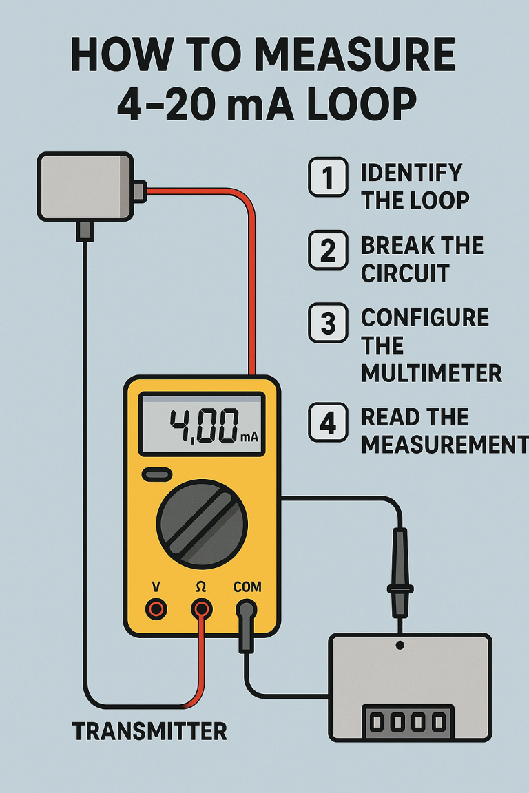 How to Measure a 4-20 mA loop Signal With a Multimeter