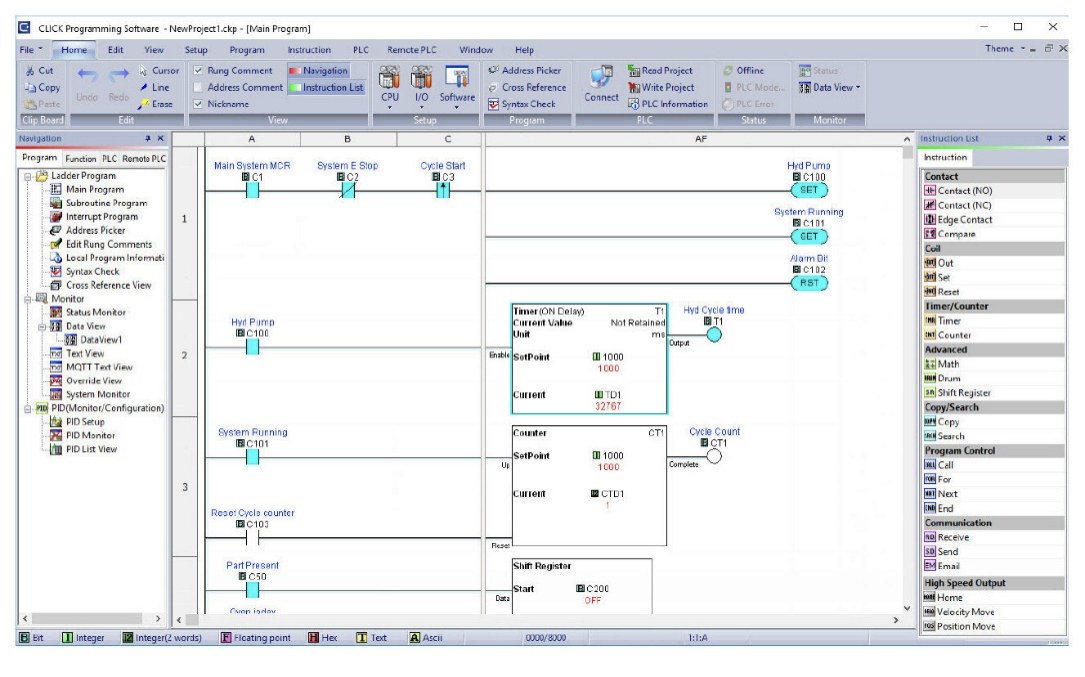 Automation direct interfac