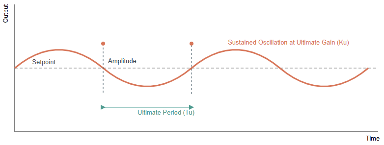 Sustained oscillation waveform used to identify key parameters