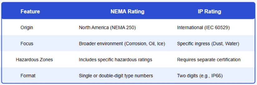 What is a NEMA rating?