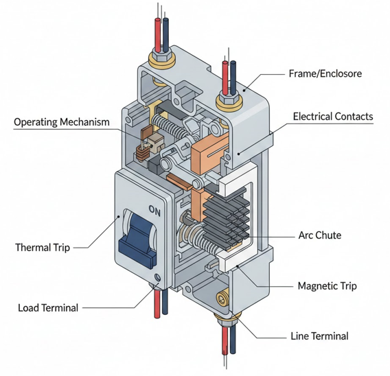 Parts Of a Circuit Breaker
