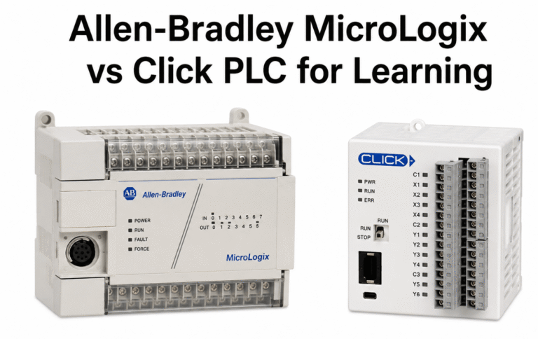 Allen-Bradley MicroLogix vs Click PLC for Learning (2026 Guide)