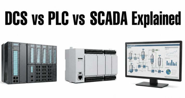DCS vs PLC vs SCADA Explained: Key Differences, Use Cases, and How They Work Together